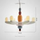 Люстра ALISA Серый + Мультиколор Lampatron 8623-24068