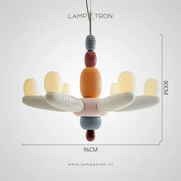 Люстра ALISA Серый + Мультиколор Lampatron 8623-24068 Люстра ALISA Серый + Мультиколор Lampatron 8623-24068