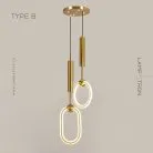 Готовая комбинация светильников FINNUR B DUO Тип B. Цвет Латунь. Белый свет Lampatron 6903-18894