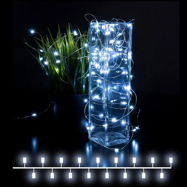 Гирлянда нить Eurosvet 400-007 "Роса" белый 5м IP20 a056040