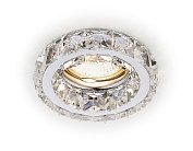 Встраиваемый точечный светильник MR16 с хрусталем Ambrella Light K112 CL/CH