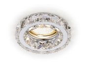 Встраиваемый точечный светильник MR16 с хрусталем Ambrella Light K112 CL/CH