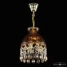 Подвесной светильник бронзовый Bohemia Ivele Crystal  5478/22 G Amber/M-1G K721