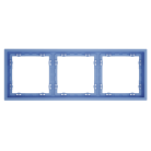 Рамка пластиковая на 3 поста, (деним) Voltum VLS100315 S70