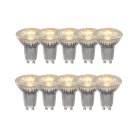 Лампа светодиодная GU10 5W 2700K MR16 прозрачная Lucide 49008/10/60