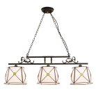 Подвесной светильник с белыми абажурами Citilux CL409234 Дрезден