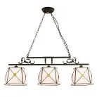 Подвесной светильник с белыми абажурами Citilux CL409234 Дрезден