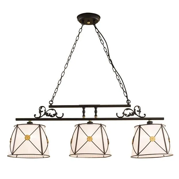 Подвесной светильник с белыми абажурами Citilux CL409234 Дрезден