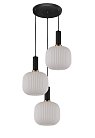 Подвесной светильник Lumina Deco LDP 1217-3 WT+BK Gato