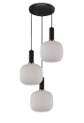 Подвесной светильник Lumina Deco LDP 1217-3 WT+BK Gato