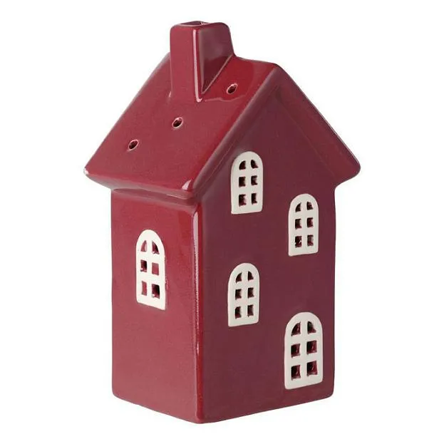 Фигурка Домик керамика, красный, 99х70х160 мм с подсветкой Eglo 429848 CATACOL