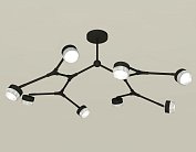 Люстра на штанге Ambrella light XB9060201/8 SBK/CL