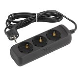 Розеточные блоки, удлинители ЭРА UX-3e-3m-B