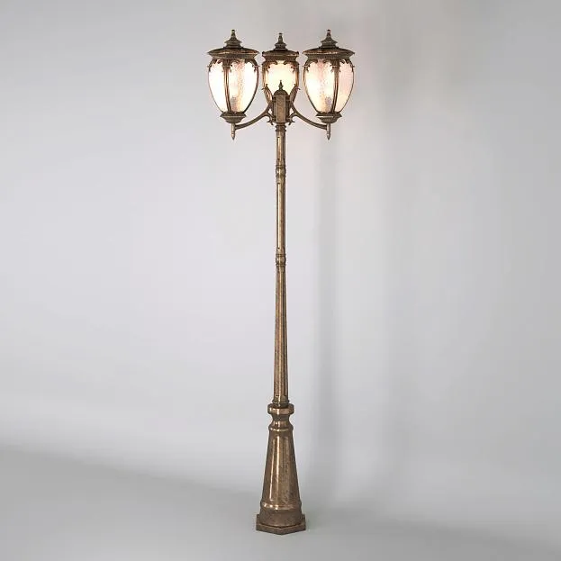 Уличный фонарь Elektrostandard GLYF-8024F/3 черное золото Andromeda a028000