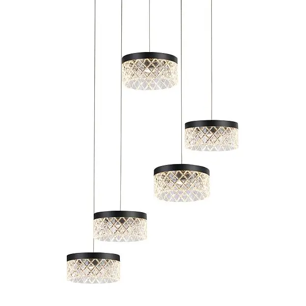 Подвесной светильник Delight Collection MD21020075-5A matt black Diamond cut Подвесной светильник Delight Collection MD21020075-5A matt black Diamond cut