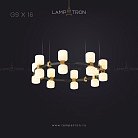 Кольцевые люстры и светильники WENDEL 16 ламп. Цвет Белый Lampatron 4551-11514