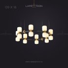 Кольцевые люстры и светильники WENDEL 16 ламп. Цвет Белый Lampatron 4551-11514