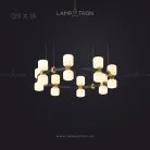 Кольцевые люстры и светильники WENDEL 16 ламп. Цвет Белый Lampatron 4551-11514