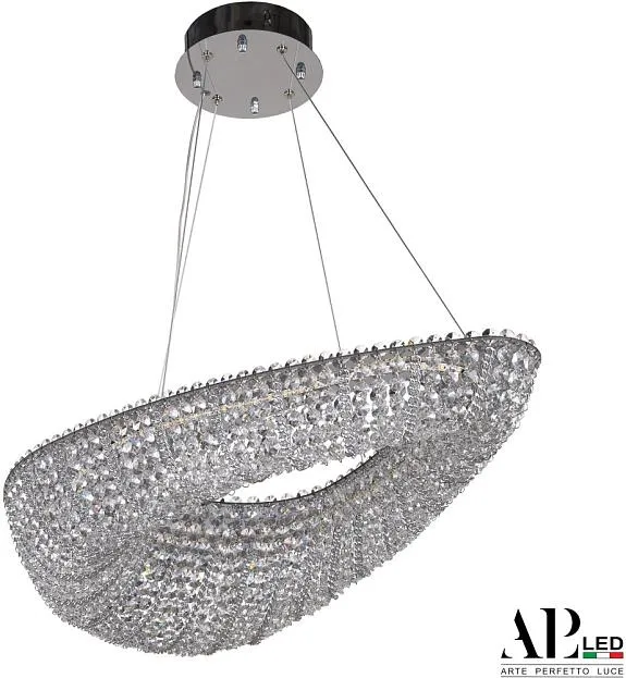 Люстра светодиодная хрустальная APL LED SH509.0.70.M.Ni.4000 Sicilia Люстра светодиодная хрустальная APL LED SH509.0.70.M.Ni.4000 Sicilia