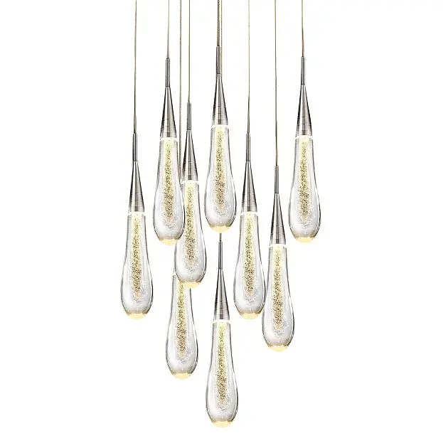 Подвесной светильник Delight Collection MD-023B-9 chrome Pour Подвесной светильник Delight Collection MD-023B-9 chrome Pour