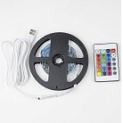 Светодиодная лента Uniel ULS-U12 3M/RGB/1.5M/USB/RC IP20 RUA02C24 блистер