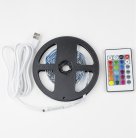 Светодиодная лента Uniel ULS-U12 3M/RGB/1.5M/USB/RC IP20 RUA02C24 блистер