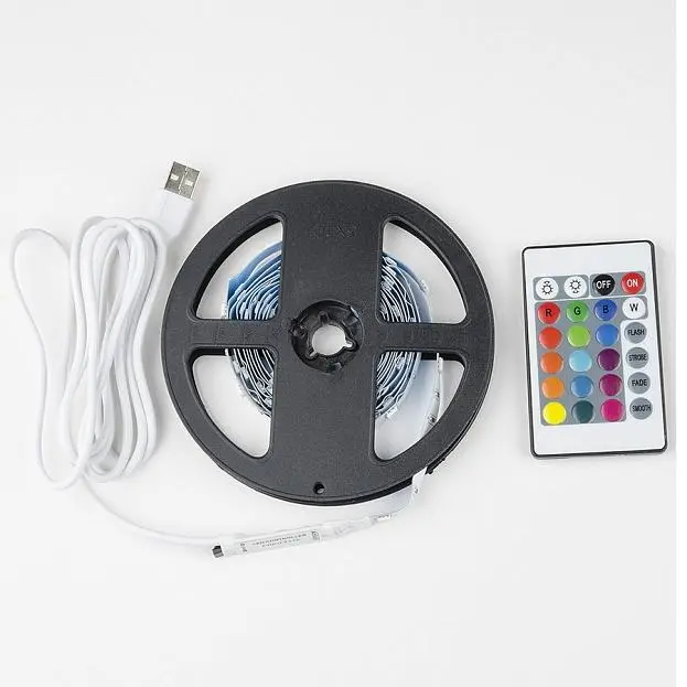 Светодиодная лента Uniel ULS-U12 3M/RGB/1.5M/USB/RC IP20 RUA02C24 блистер Светодиодная лента Uniel ULS-U12 3M/RGB/1.5M/USB/RC IP20 RUA02C24 блистер