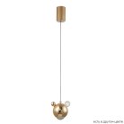 Подвесной светодиодный светильник Crystal Lux Amigo SP Led Gold