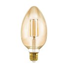 Светодиодная лампа филаментная диммируемая Eglo 110113 B80, 4W (E27), L170, 2200K, 470lm, стекло, янтарный