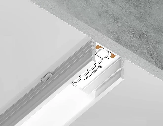 Алюминиевый профиль накладной 2м Ambrella light GP1750WH Alum Profile