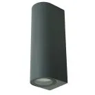 Светильник садово-парковый на стену 2*GU10 MR11 230V серый Feron 51312 DH024