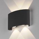 Уличный настенный светильник Elektrostandard 1555 TECHNO LED TWINKY DOUBLE черный a049672