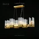 Реечный, рядный светильник SARON LONG 6 ламп Lampatron saron-long-6 7766-21850