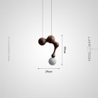 Подвесной светильник TORGER Модель A. Темное дерево. Lampatron 8261-25009