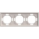 Рамка 3-местная, серия Эмили, кашемир, soft touch Stekker 49912 PFR00-5003-08