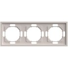 Рамка 3-местная, серия Эмили, кашемир, soft touch Stekker 49912 PFR00-5003-08
