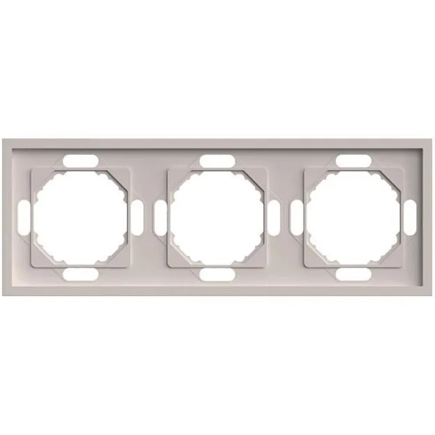 Рамка 3-местная, серия Эмили, кашемир, soft touch Stekker 49912 PFR00-5003-08 Рамка 3-местная, серия Эмили, кашемир, soft touch Stekker 49912 PFR00-5003-08
