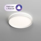 Накладной светильник, LED, 40W, IP 20, 3000K - 6500K, белый, металл, полимер Denkirs DK6510-WH/1 PLATO