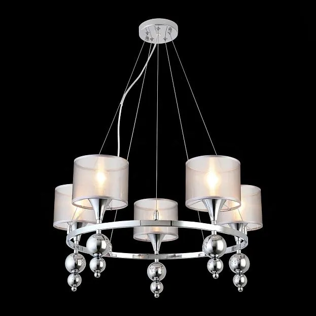 Светильник подвесной Хром/Серебристый E14 5*40W Evoluce SLE107103-05 PAZIONE