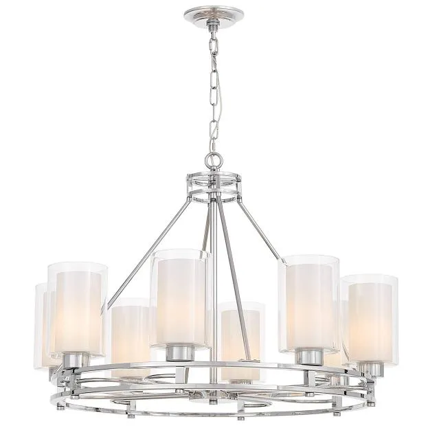 Подвесной светильник Lumina Deco LDP 8025-8 CHR+WT Marietta Подвесной светильник Lumina Deco LDP 8025-8 CHR+WT Marietta