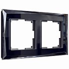 Рамка на 2 поста Werkel W0021208 (черный) a051442 Diamant