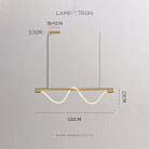 Реечный, рядный светильник GLORIFY OPTIC LUX LONG Цвет Латунь. Размер M Lampatron f-glorify-optic-lux-long-m-brass 8500-23466