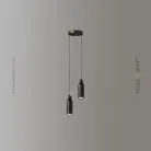 Парный подвесной LED светильник LEFFE DUO Цвет Черный Lampatron 7159-19628