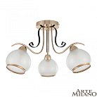 Люстра потолочная с плафонами Arte Milano 323306/3 FG+BK Amalfi
