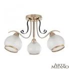 Люстра потолочная с плафонами Arte Milano 323306/3 FG+BK Amalfi
