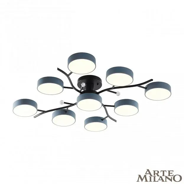 Светильник светодиодный 256606/8+1 Bk/Gr Arte Milano Светильник светодиодный 256606/8+1 Bk/Gr Arte Milano