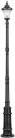 Наземный фонарь Oasis Light 86410/E7 Bl ELBA