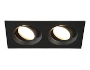 Встраиваемый светильник Ambrella light TN102746/2 BK черный IP20 GU5.3/2 180*95*25