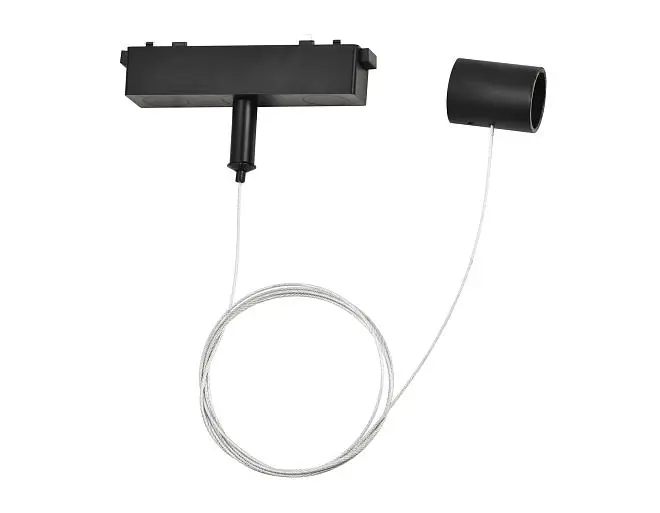 Подвес для трековых светодиодных гибких светильников Magnetic Ultra Slim 1.5m Ambrella light GV1777 BK Подвес для трековых светодиодных гибких светильников Magnetic Ultra Slim 1.5m Ambrella light GV1777 BK