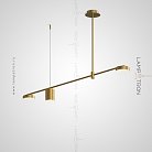 Реечный, рядный светильник SHANNON 3 лампы. Lampatron shannon-3lamp-gold 2490-5638